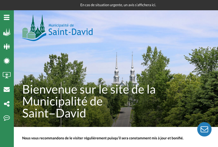 Nouveau site Internet de Saint-David