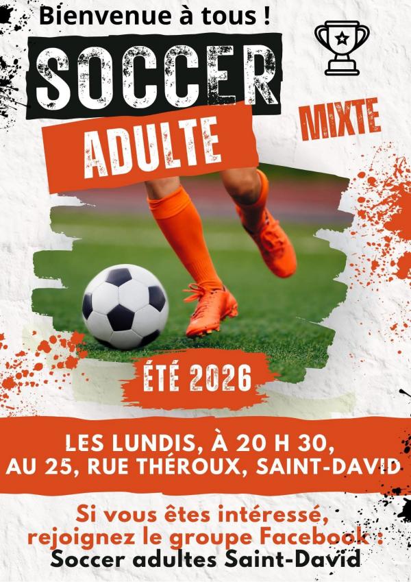 Inscription soccer adulte