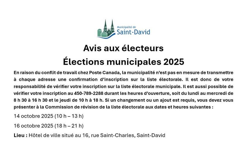 Inscription liste electorale