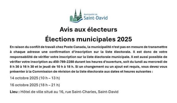Inscription liste electorale